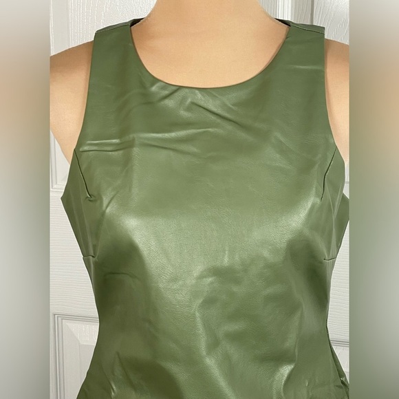 LBLC The Label Dio Dress in Olive NWT Size Large - Picture 6 of 11
